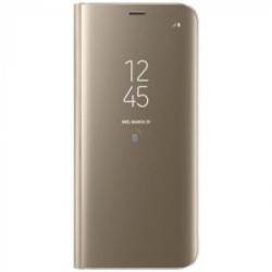 FUNDA FLIP CLEAR VIEW PARA MATE 30 PRO DORADO FUNDA FLIP CLEAR VIEW PARA MATE 30 PRO DORADO
